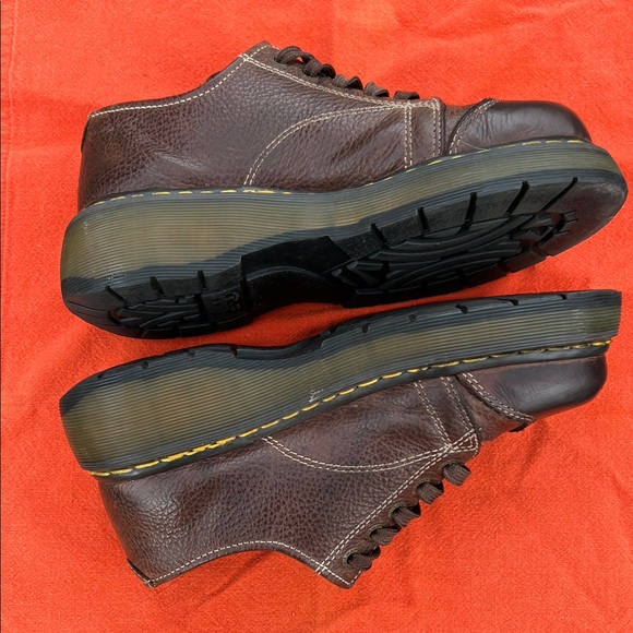 Dr. Martens Brown Leather Women's Oxfords - Picture 5 of 11